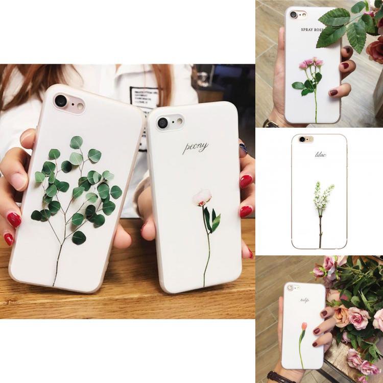 Tulip Patterned Rose Mobile Phone Case For Iphone 6 6s 7 7s Fashion Durable