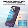 For Magnetic Heat Dissipatio Case for iPhone 13 Pro Max for MagSafe Cooling Drop Protection Adjustable Kickstand Case Ice Armou
