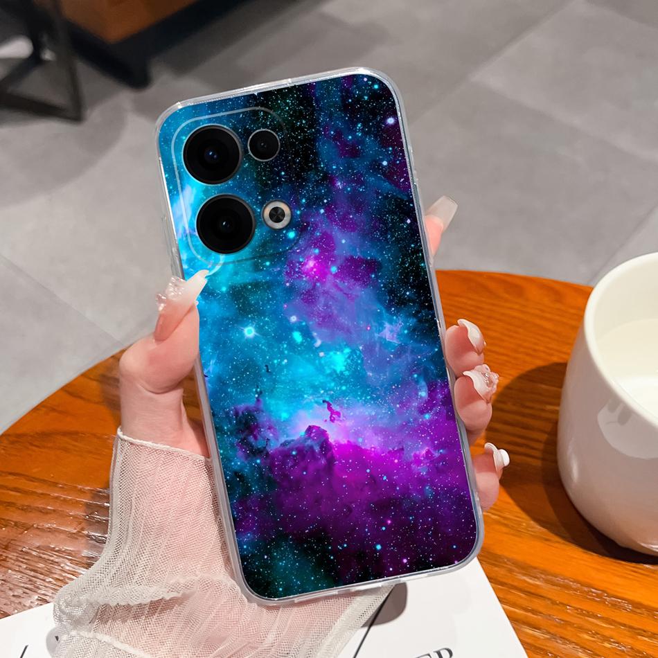 For Oppo Reno 13 Pro Case Creative Clear Soft Back Cover For Oppo Reno13 Pro 13Pro 5G TPU Slim Silicone Anti Drop Phone Cases