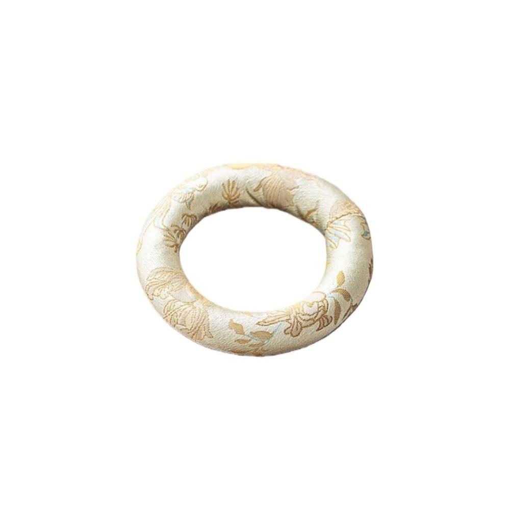 Spiritual Accessory Nepalese Singing Bowl Mat Round Cloth Donut Shape Mat Traditional Non Slip Drink Cup Mat Meditation