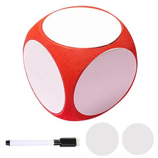 

Стираемые игральные кости EVA, гигантские игровые кубики стирания, большие игральные кости из сухой пены с возможностью записи красный