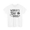Coffee Junkie T-Shirt | Funny Espresso Latte Barista World's Best Boss Shirt