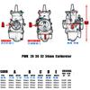 Universal Motorcycle PWK 28 30 32 34 2T 4T For Keihin Carburetor Carburador With Power Jet For Yamaha Suzuki Honda
