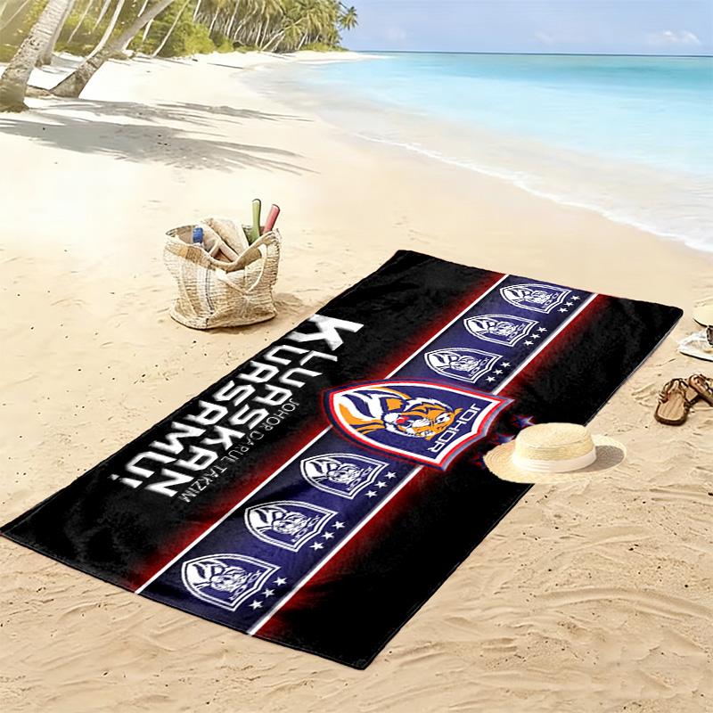Johor DT Print Beach Towel, Large Soft Quick Dry Towel for Beach Camping Swimming