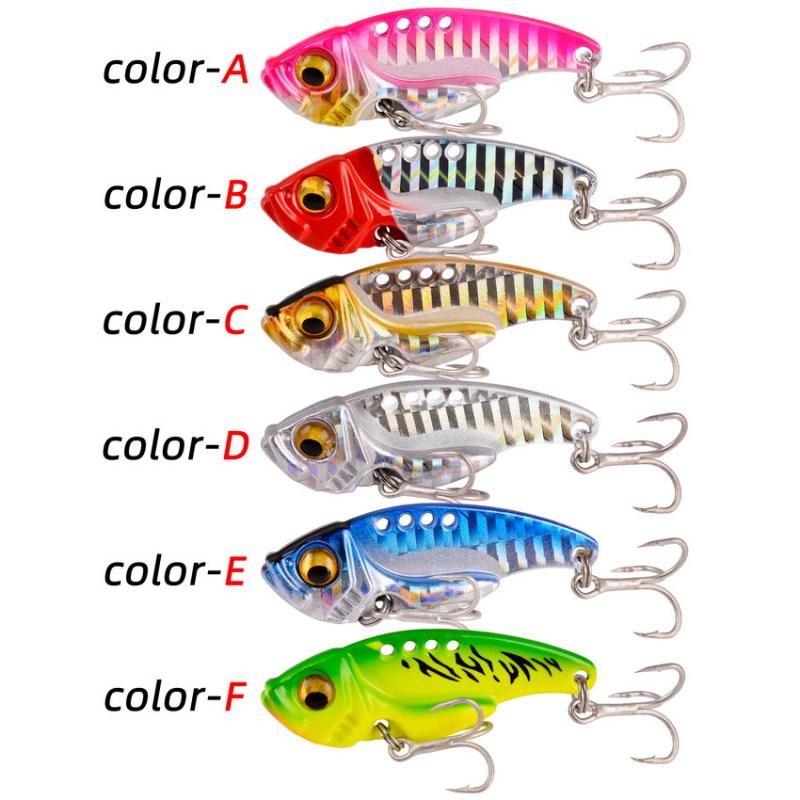 7G Full Swim Layer VibLure Bait Metal Spinner Fake Bionic Bait for Long Casting Freshwateishing Special for Bass And Perch 4.2CM