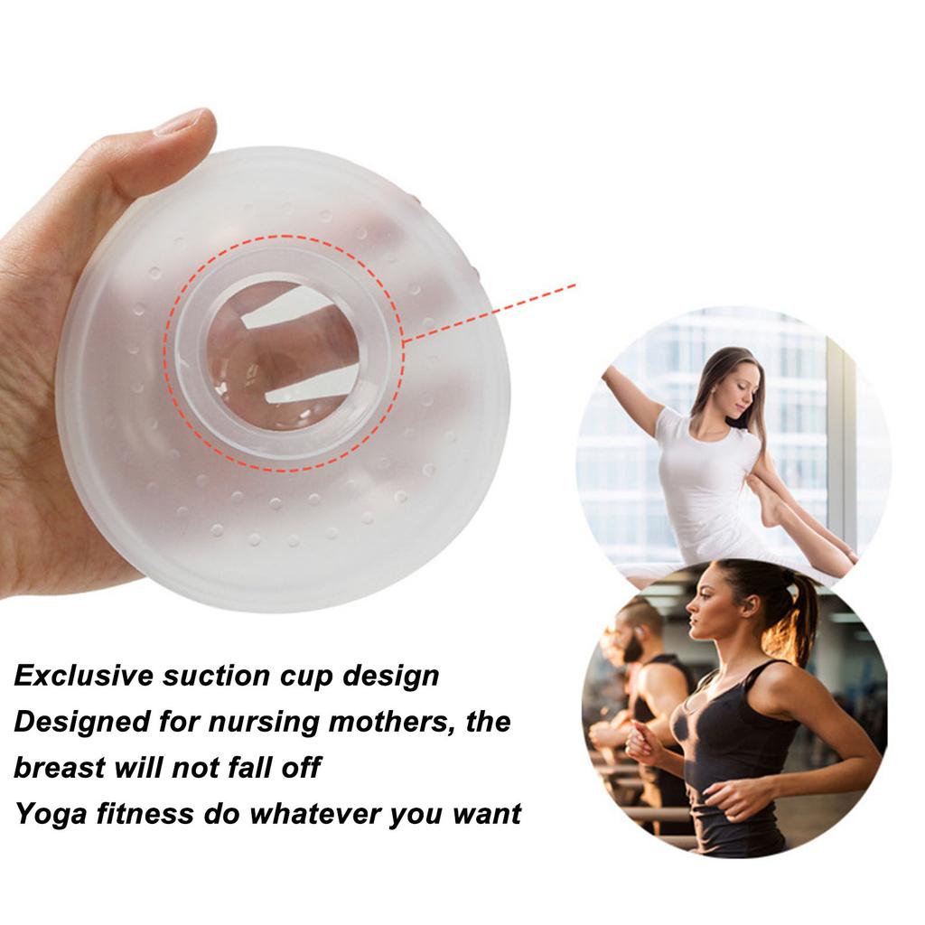 2Pcs Breastmilk Collector Shell Wearable Silicone Portable Breast Shell Prevent Leakage Overflow