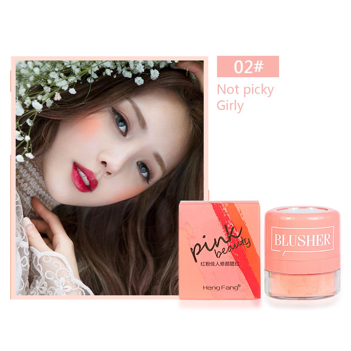 

HengFang 3 цвета румяна ремонт румяна рассыпчатая пудра для макияжа лица