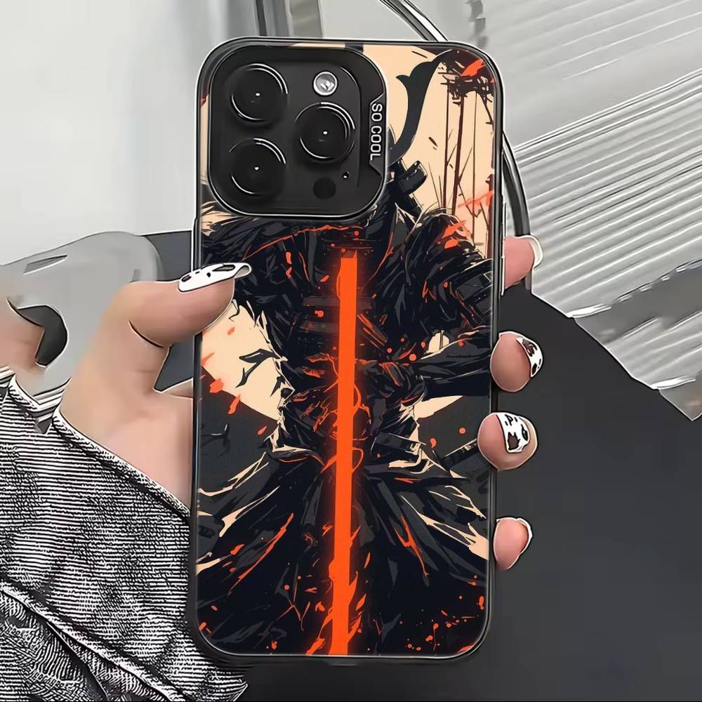 

Personalized Japanese B-Bushido Phone Case For iPhone 17,16,15,14,13,12,11 Plus,Pro Max,XS,Colored Silver Plated Inside Cover iPhone17