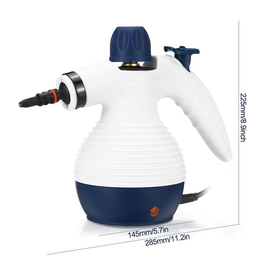 Limpador a vapor elétrico multifuncional, 9 peças, 3,5bar, com acessórios para casa, sofá, mancha, tapetes, cortinas, assentos de carro, 1050W