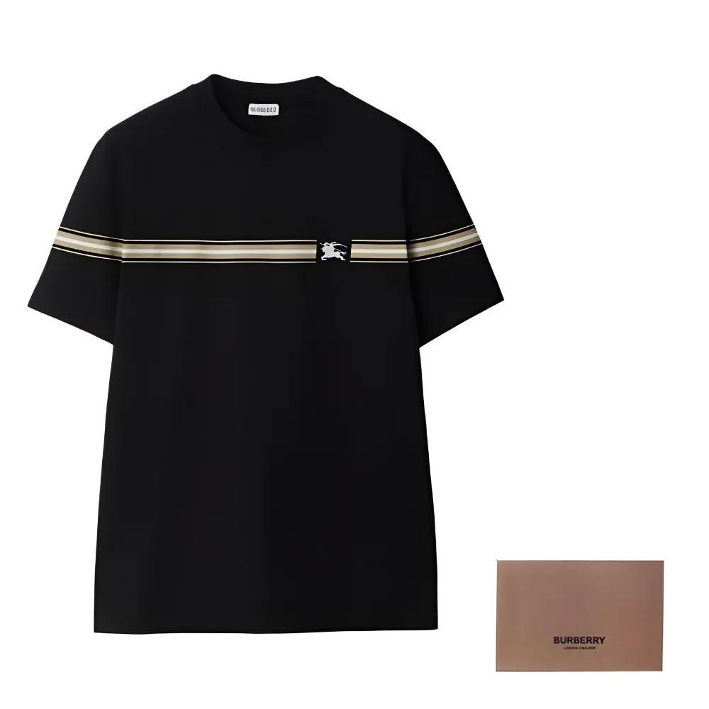 Burberry striped-detail cotton T-shirt (Unisex) T-Shirts 80910261