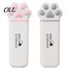 Leak-proof Pill Box Portable Box, Cute Cat Paw Design, with Sealed Buckle Lid, Moisture-Proof Macaron Color Case 3 Compartment Organizer, Medicine