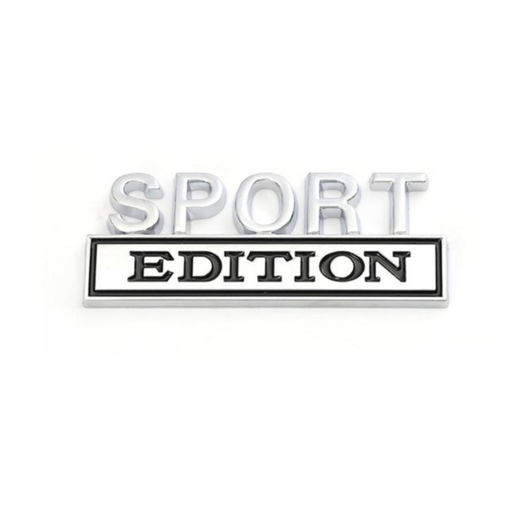 1Pc 3D Metal Sport Edition Logo Car Front Grille Badge Side Fender Rear Trunk Emblem Sticker Decal