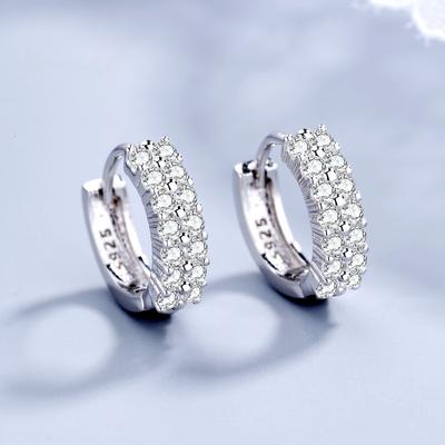 Zirkonové náušnice AAA 925 Sterling Silver Dárky na párty Krásné šperky