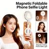 Magnetic Fill Light for Phone - Magnetic Clip-on Selfie Ring Light with 3 Color Temperatures