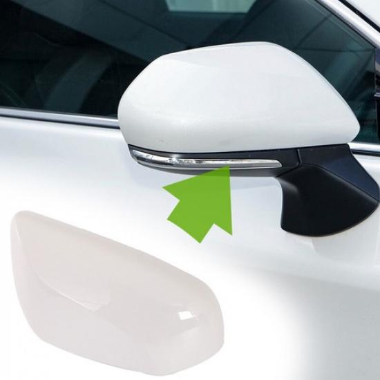 For Toyota Camry 2018-2023 Right Passenger Side Rearview Mirror Cap Cover White