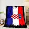 Coperta portatile/morbida per la Fiera del Calcio Croato, coperta da letto, adatta per viaggi, campeggio, soggiorni, uffici, divani, regali per tifosi