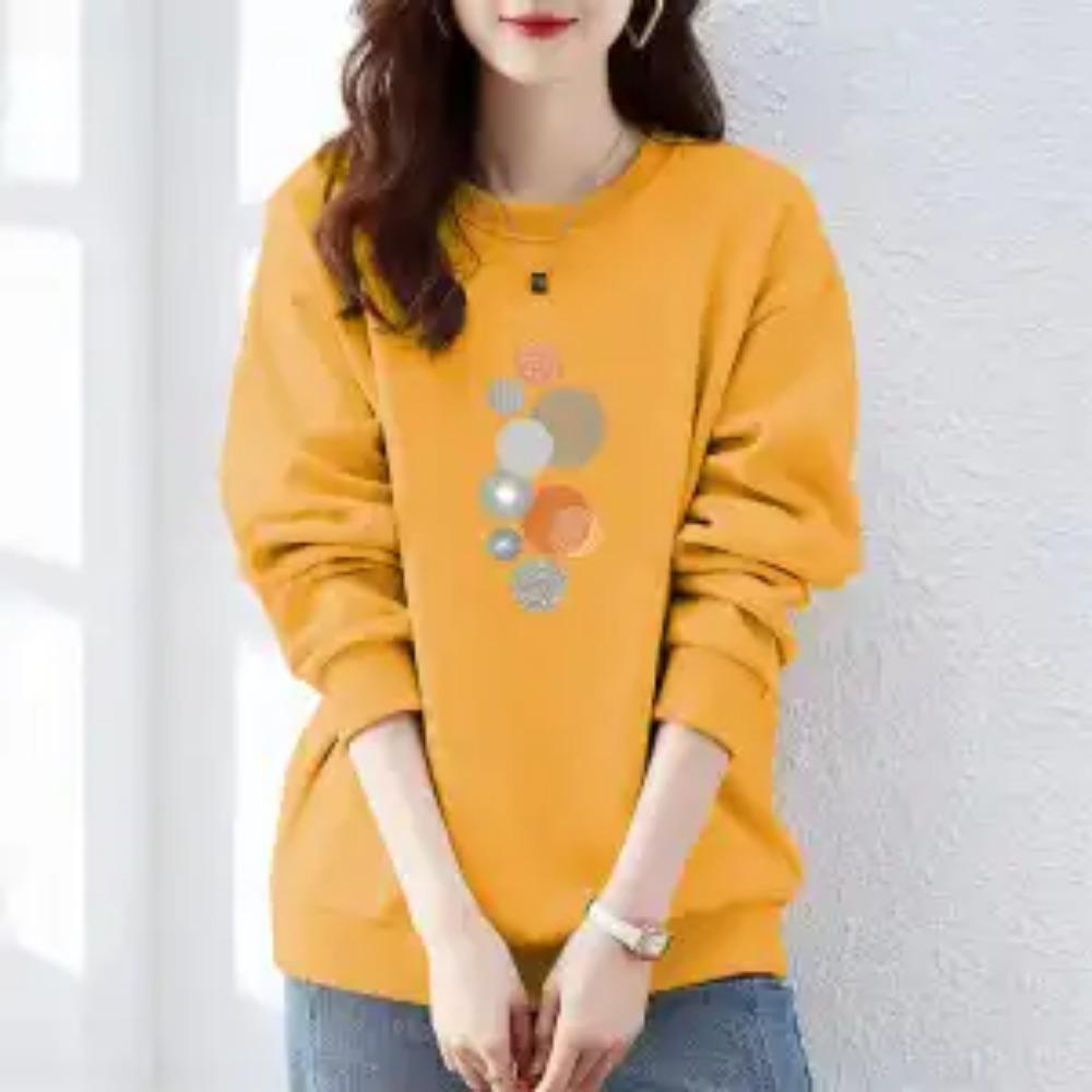 Neue Herbst- und Wintermode Koreanische Version Plüsch und Dick Lässiger Stil Rundhals Locker und Vielseitig Altersreduzierender Pullover