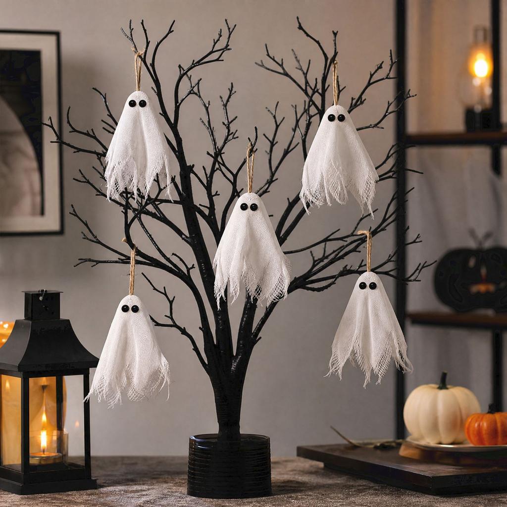 Halloween Tulle Hanging Decorations for Party House Props