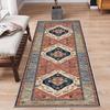 Crystal Velvet Soft And Non-Slip Vintage Boho Persian Carpet Laundry Room Hallway Kitchen Living Room Bedroom Mat