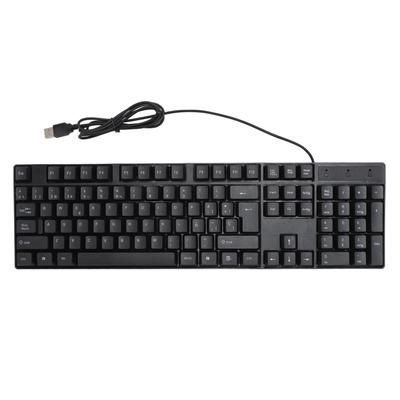 K1800 Minority Language Keyboard 104 Keys 4.2ft Cable Ergonomic Design USB Wired Gaming Keyboard