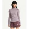 Nbnde4p142 Women Heat Grid Half Zip Up  Purple 