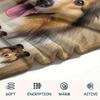 1Pc Sheepdog Siberian Husky Print Flannel Blanket, High Quality Comfortable for All Seasons, Home Decor, Warmth and Comfort, Perfect for Gifts