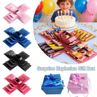 Five Floors Surprise Explosion Gift Box DIY Memories of Wedding Surprise Explosion Boxs Handmade Birthday Anniversaries