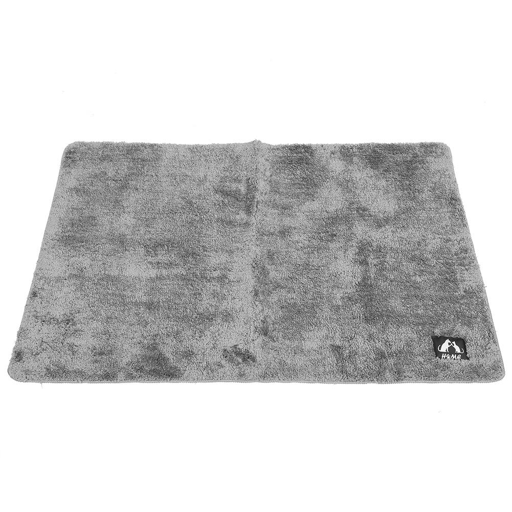Soft Door Mat Anti Slip Absorbent Floor Rug Bedside Carpet Mat for Home Bathroom Bedroom(Gray 80x120cm)