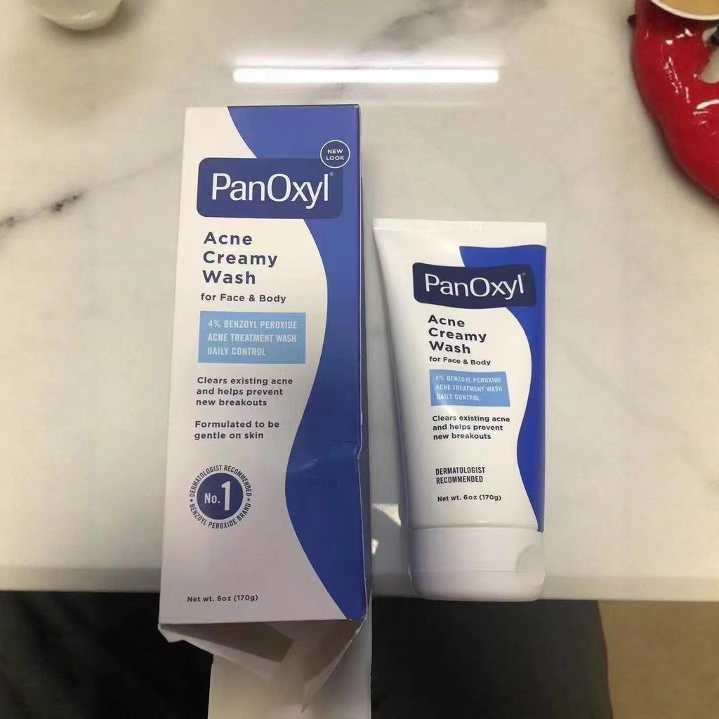 PanOxyl Detergente Schiumogeno per Acne con Perossido di Benzoile al 10% Formula con Amminoacidi Controllo Sebo per Pelle Chiara meno
