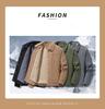 Men's Cotton Padded Jacket Men Fleece Thickened Wool Winter Coat Windproof Warm
