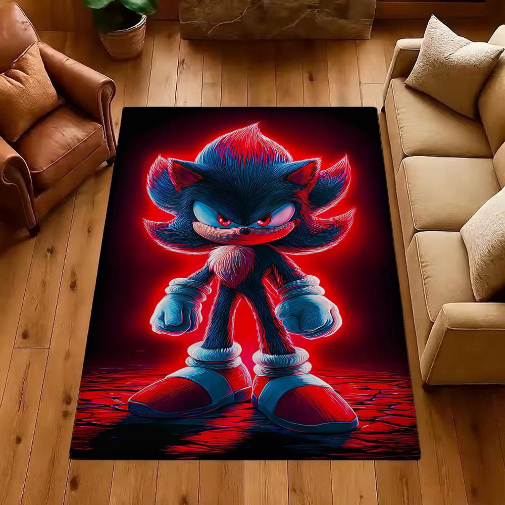 Sonic Hedgehog Carpet Bath Mat Plush Rug Small Rug Living Room Rug Bedroom Rug Machine Washable