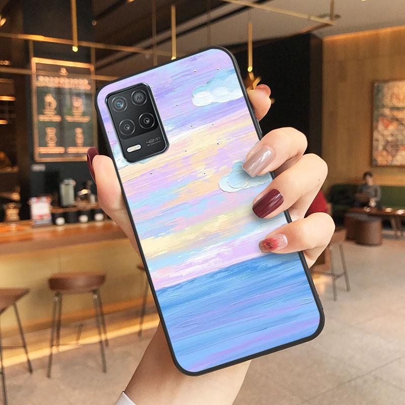 Painted Flower Phone Case for OPPO Realme GT 2 Pro X2 Pro XT C25S 8 7 6 Pro 6i Realme GT Master C3 C21 C21Y C11 X3 SuperZoom
