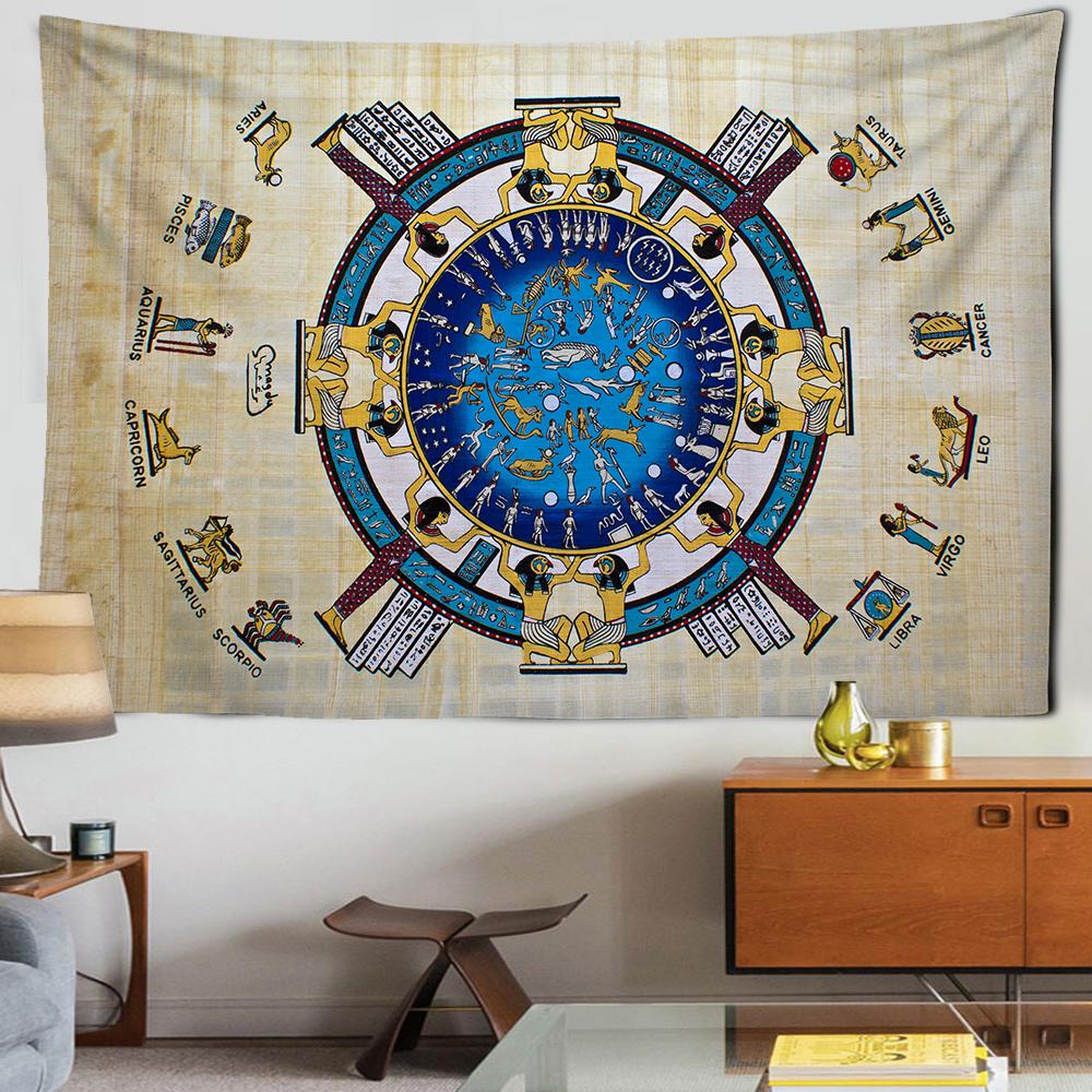 

Гобелен в стиле средневекового воина, настенный гобелен с принтом старой культуры, хиппи, настенное покрытие, домашний декор, винтажный гобелен, эстетика 100x75cm