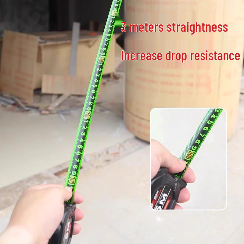High-Tech Fluorescent Tape Measure: Durable, Wear-Resistant, Enhanced Steel Design