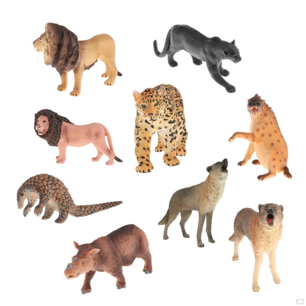 Animal Model Action Learning Party Favors Toys Animals Figurines Cake Topper Toy