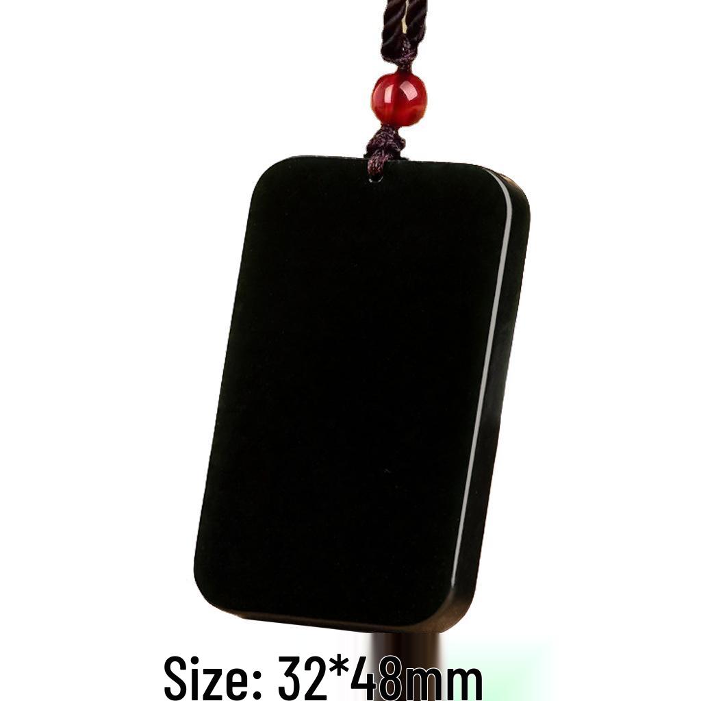 Black Hetian Jade Buddha Pendant - Unisex Jade Dangle
