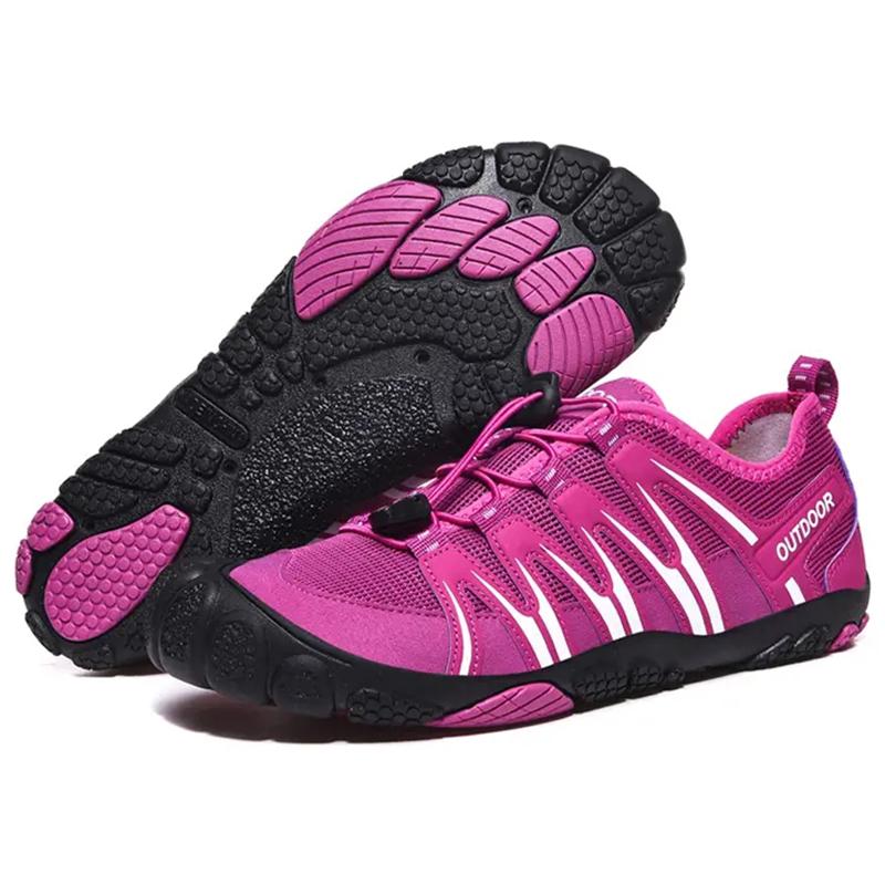 Herr Casual Sneakers Halkfria Andningsbara Vattenskor Sommar Vandring Mesh Utomhusskor Par Strand Surfing Skor