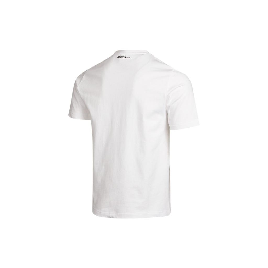 Adidas Neo Casual Sports Round Neck T-Shirt Men Tops White GP5677
