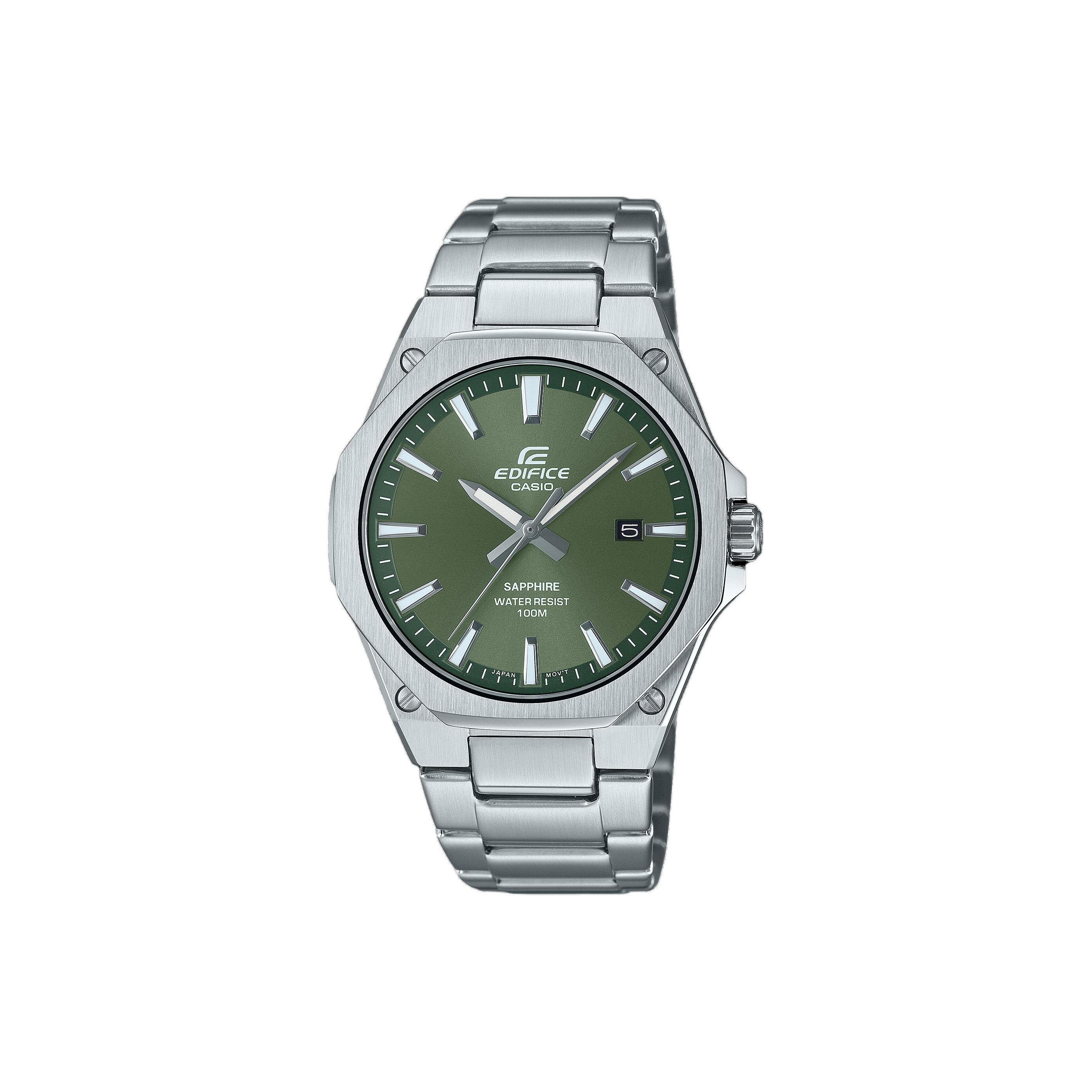 Мужские часы CASIO EDIFICE Зеленые EFR-S108D Dark Green Watch Dial
