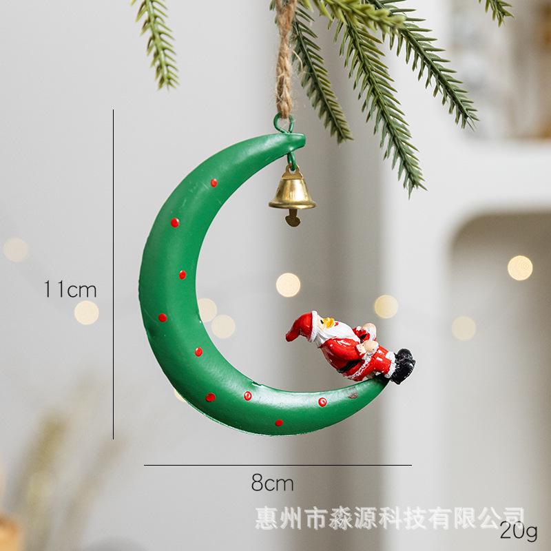 

Эксклюзивный набор металлических рождественских украшений: Снеговик, Санта, Олень - Идеально для украшения елки и дома