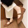 New Retro Comfort Ballet Shoes Women Casual Daily Low Heel Buckle Strap Mary Janes Shoes Women Pumps Zapatos De Muje