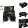 Durable And Comfortable Men's Tactical Military Army Camouflage Cargo Shorts With Multiple Pockets
