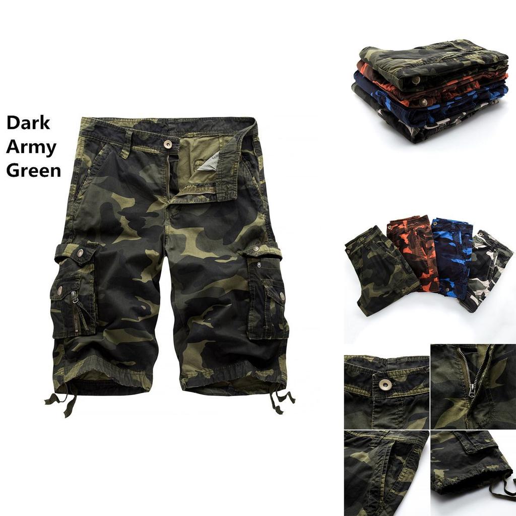 Durable And Comfortable Men's Tactical Military Army Camouflage Cargo Shorts With Multiple Pockets