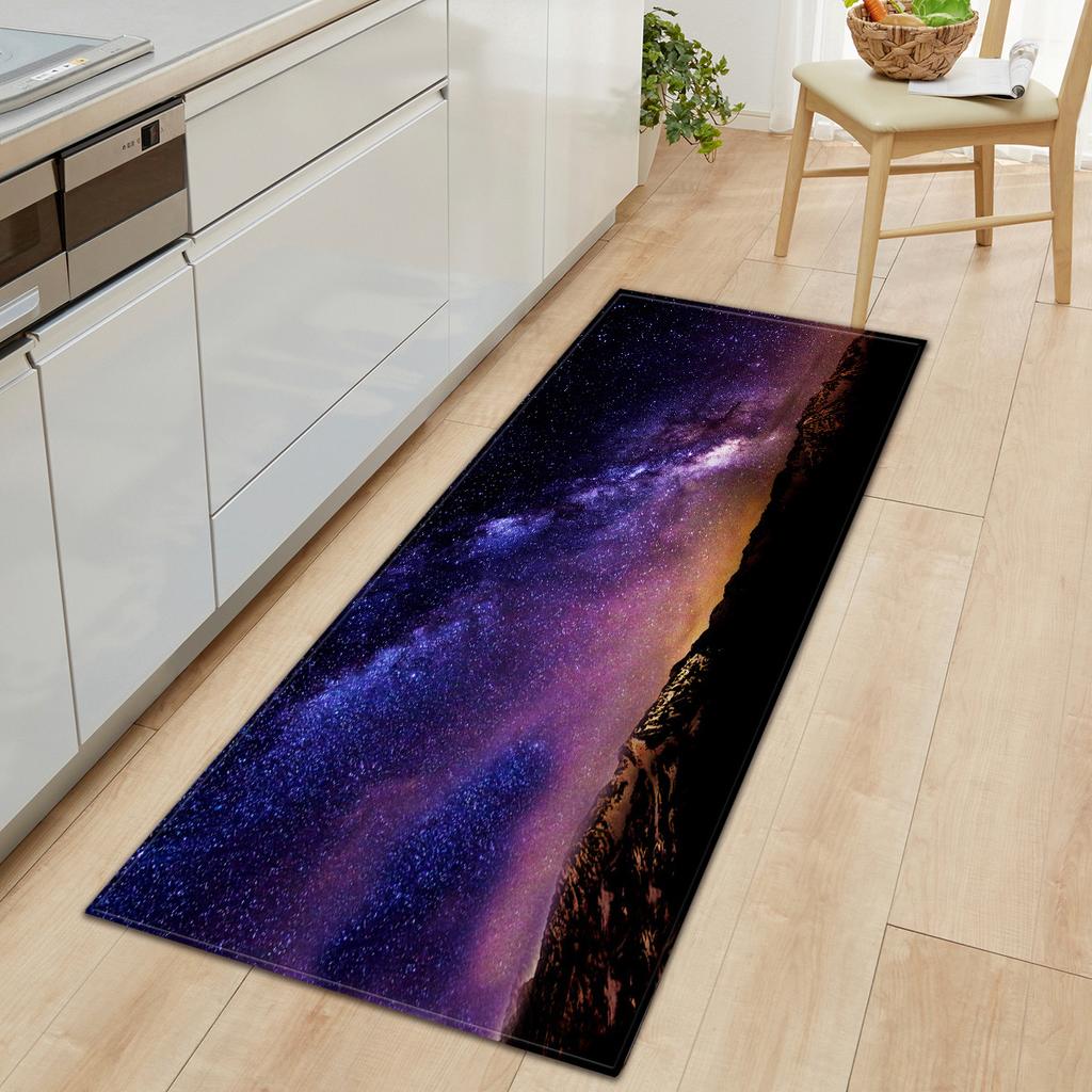 Kitchen Long Starry Sky Floor Mat Doormat Carpet Floor Mat