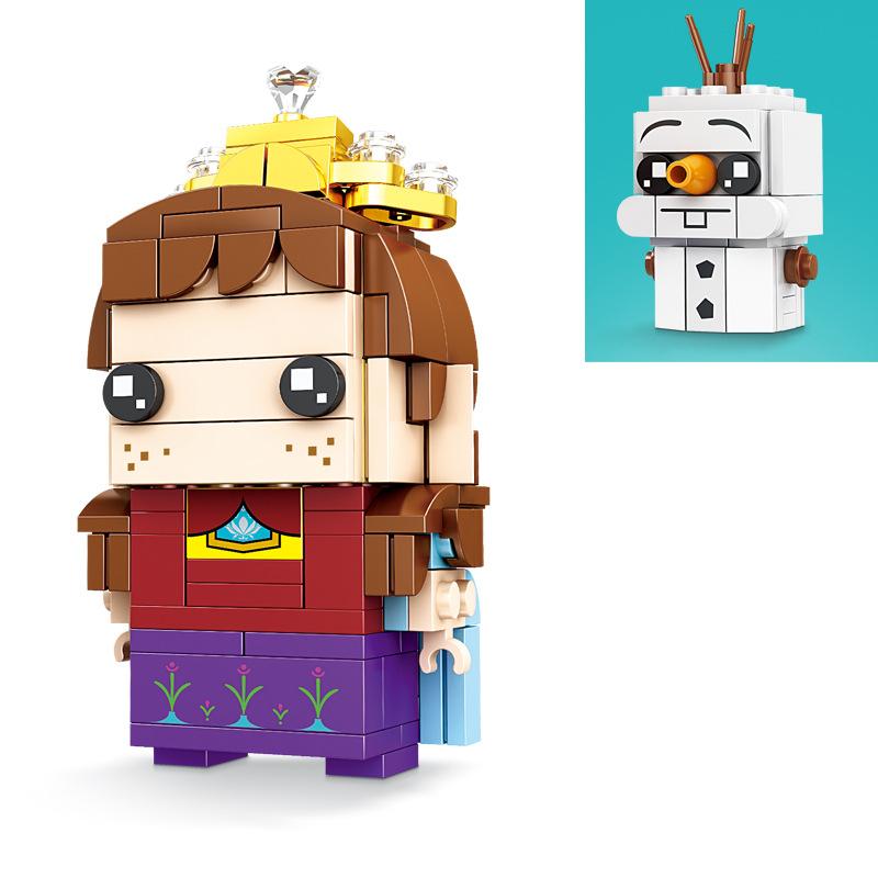 

KAZI Girl Building Block Princess Car Careta Dream Castle Puzzle Assembly Diy Toy Light