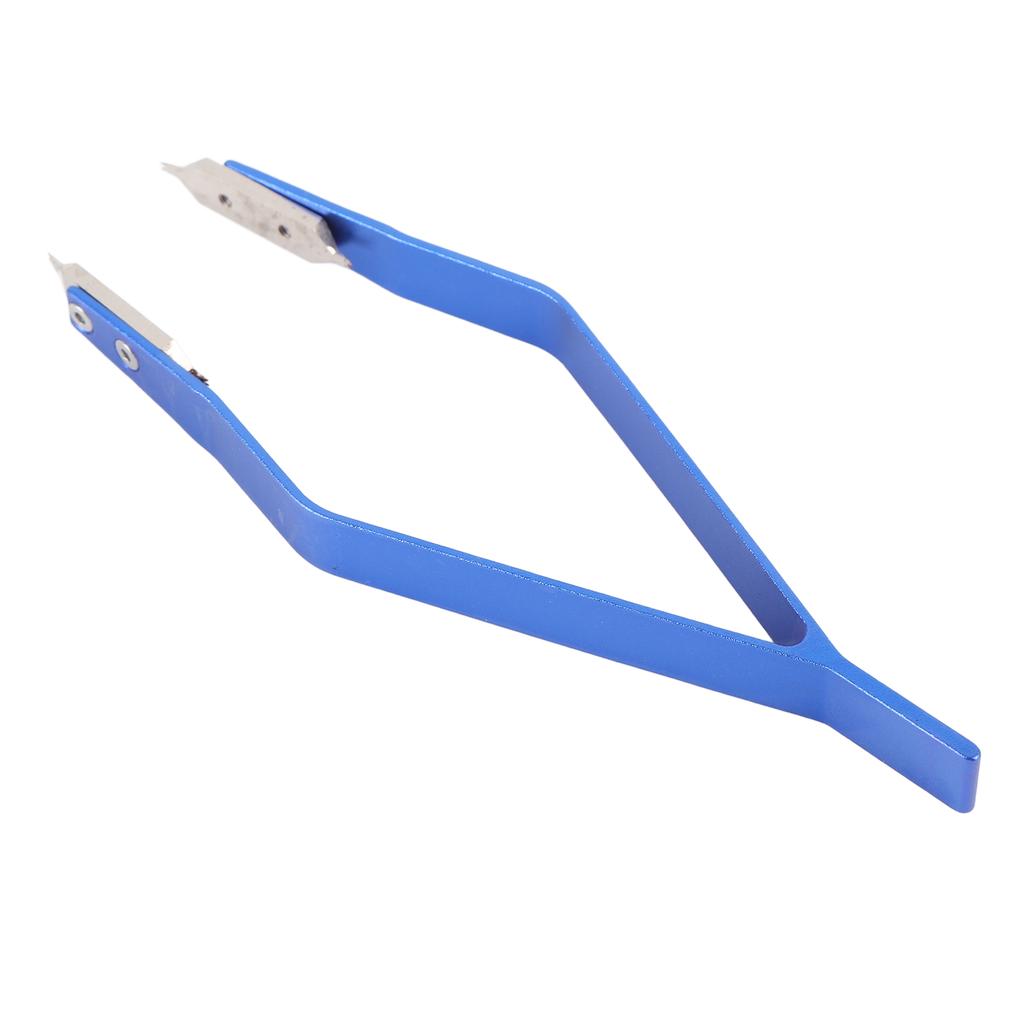 Watch Spring Bar Plier V Shaped Standard Metal Tweezers Repairing Accessory Tool 7825 Blue