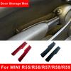Per Mini Cooper R55 R56 R57 R58 R59 Scocca Slot Portaoggetti Bracciolo Portiera Auto Floccata Slot Porta Telefono Portafoglio Storage Auto Accessori Auto