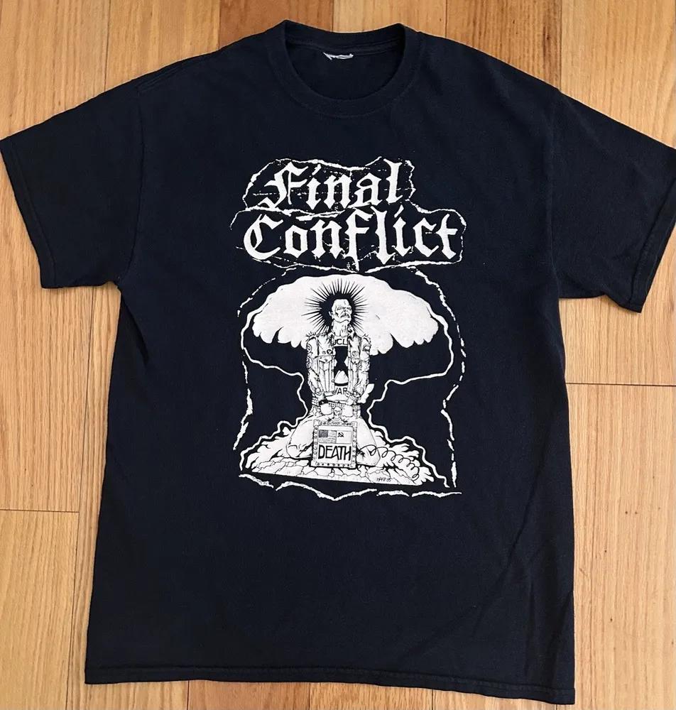 Unisex Short Sleeve Crew Neck Cotton T Shirt Final Conflict S