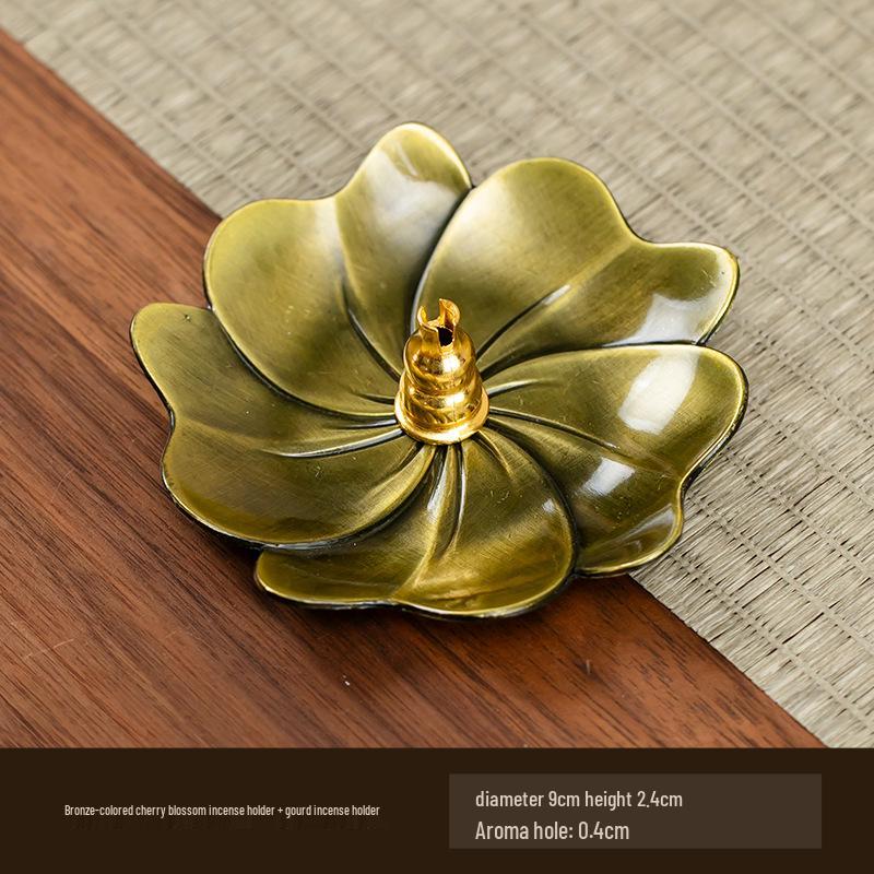 Antyczny dwuwarstwowy uchwyt na kadzidło lotosowe na ceremonię herbaty i kadzidło Buddy, wielopory palnik na kadzidło sandałowe.