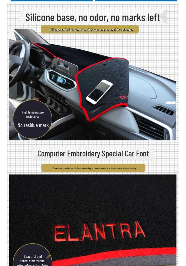 Geely 4th Gen Emgrand Dashboard Anti-Glare Sunshade Pad for 25 Models